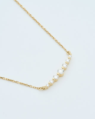 small graduated diamond necklace