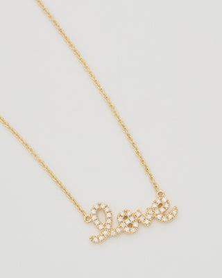 small love script necklace