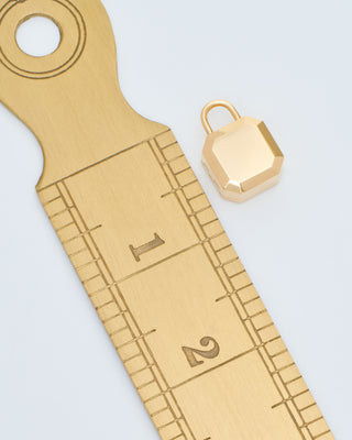 small solid gold padlocket