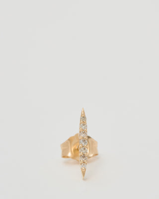 small sunbeam diamond earring