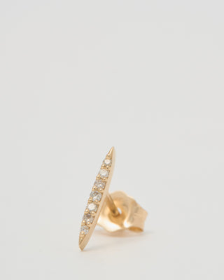 small sunbeam diamond earring