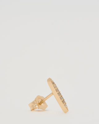 small sunbeam diamond earring