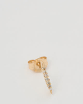 small sunbeam diamond earring
