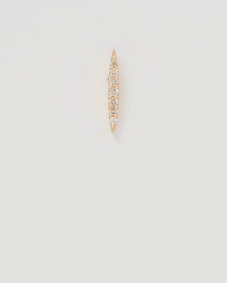 small sunbeam diamond earring