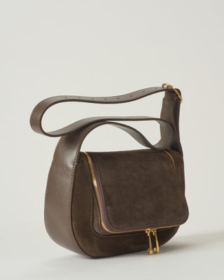 small vere crossbody in suede with silky calf