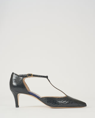 snake heel with t-strap
