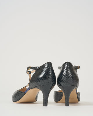 snake heel with t-strap