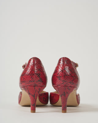 snake heel with t-strap