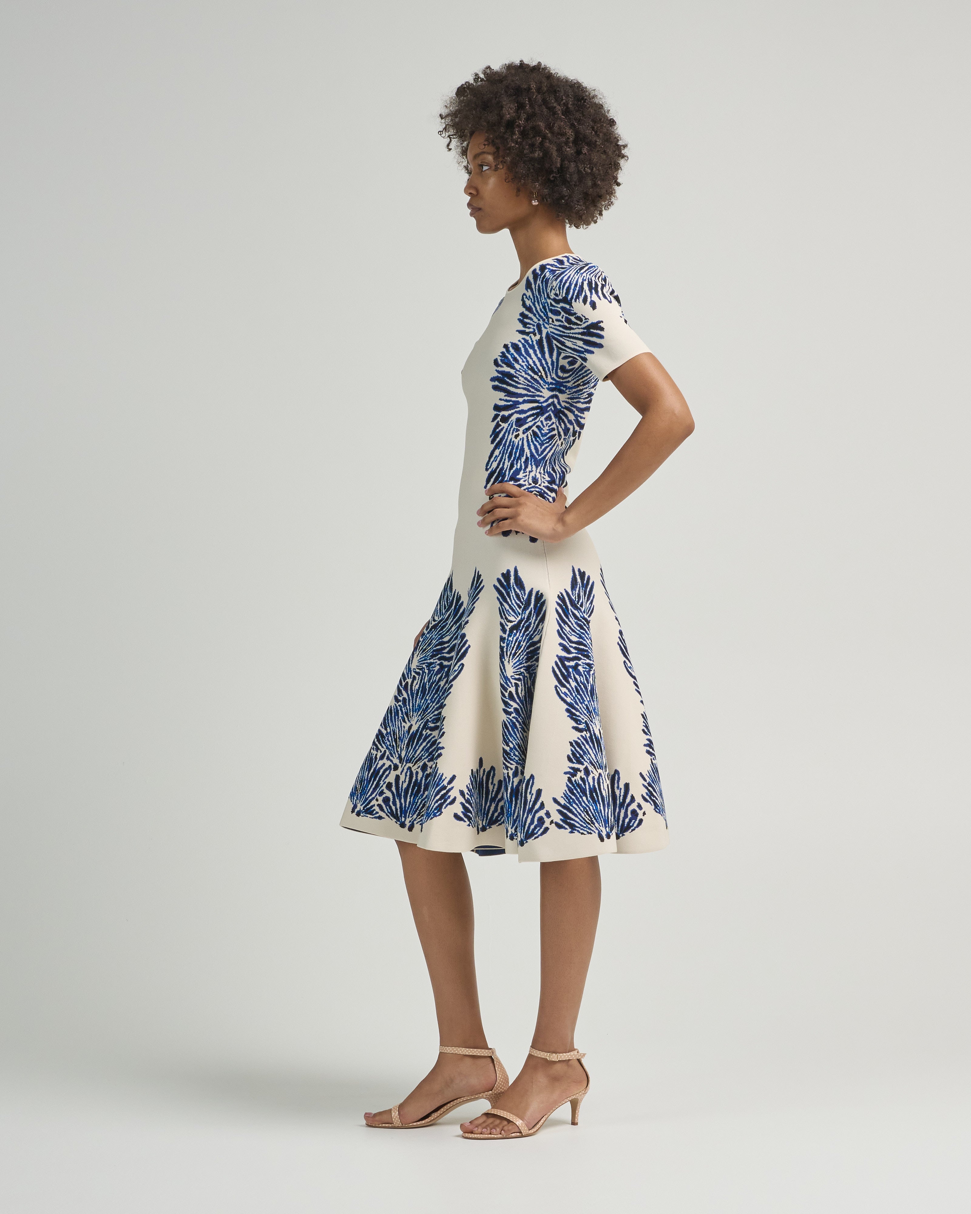 Ulla Johnson Sofie Jacquard Knit Dress Lapis