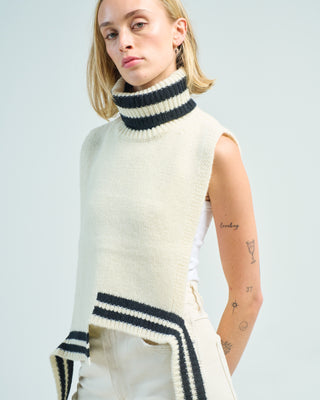 soft lambswool sporty turtleneck dicky sweater