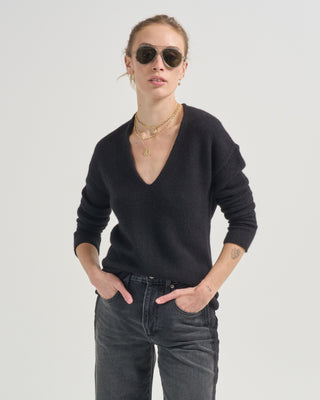 soft v neck sweater