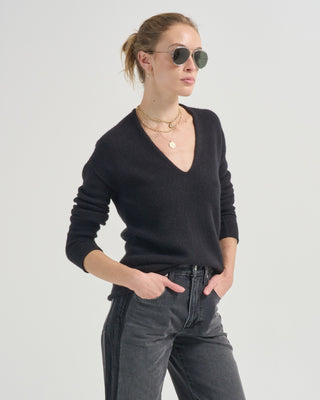 soft v neck sweater
