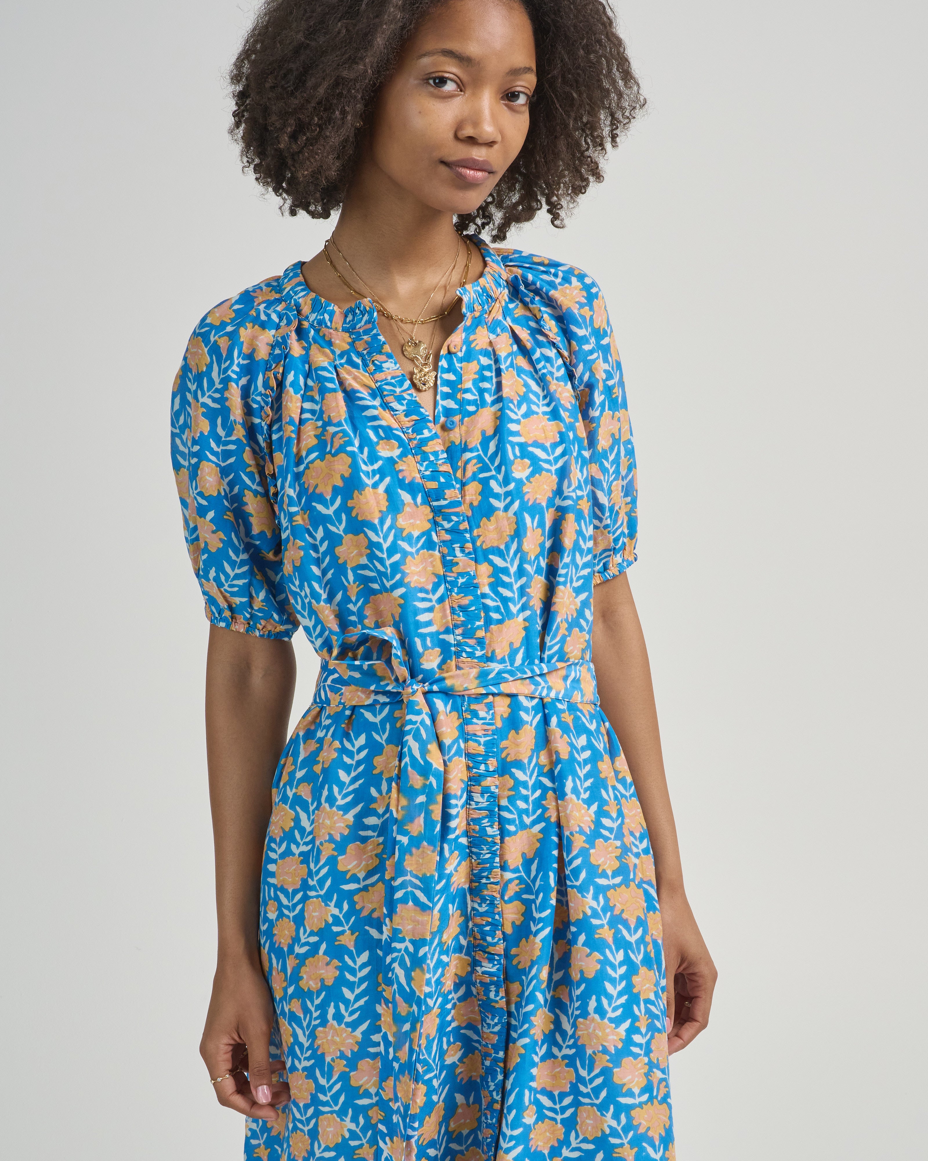 Mirth Somerset Dress Tangerine Carnation