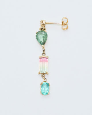 sophia diamond and mini gemstone drop earring