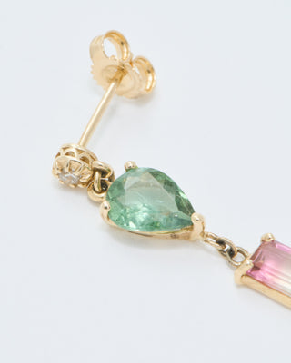 sophia diamond and mini gemstone drop earring