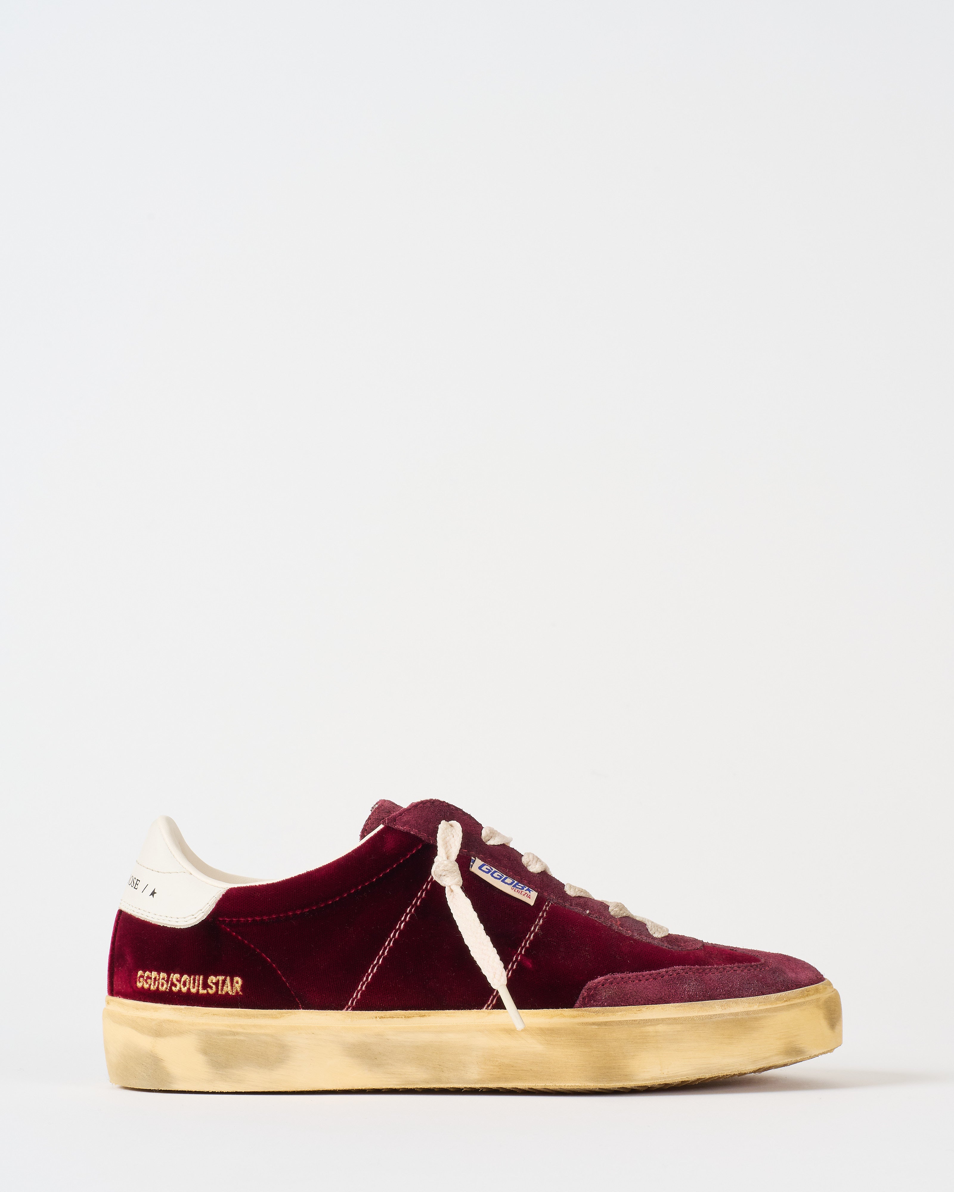 Golden Goose Soul-Star Velvet Upper Suede Hf Tongue Leather Heel