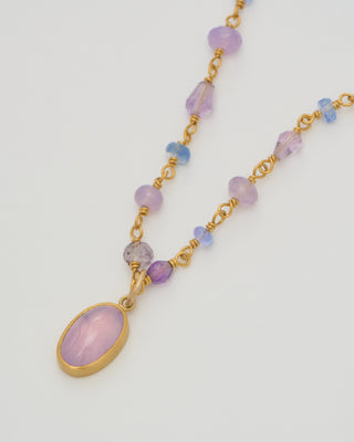 spun sugar pendant necklace