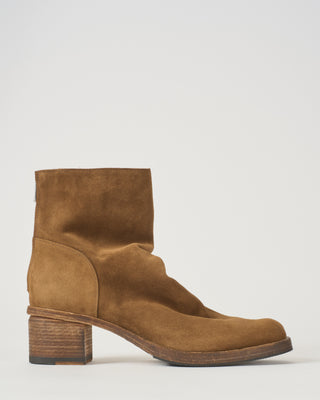 square toe back zipper boot