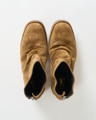 square toe block heel back zipper