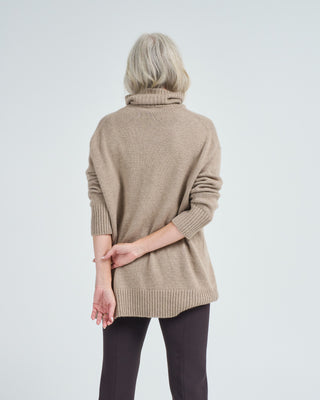stand collar cocoon sweater