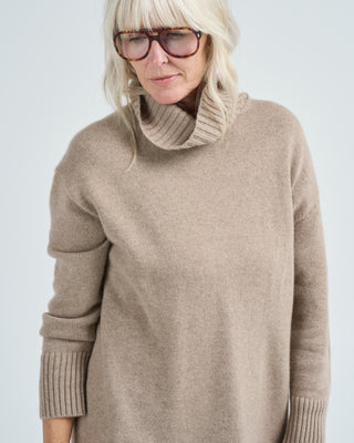 stand collar cocoon sweater