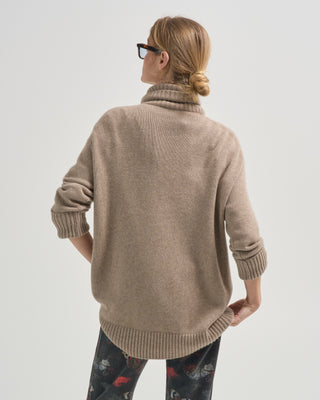 stand collar cocoon sweater