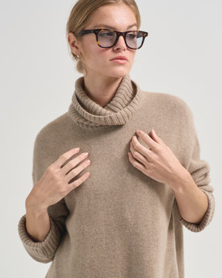 stand collar cocoon sweater