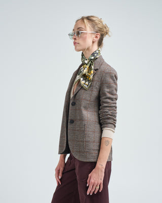 stand up collar blazer