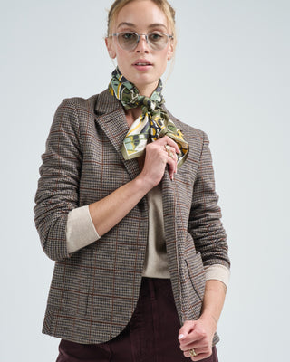 stand up collar blazer