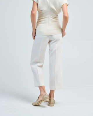 straight cropped trousers