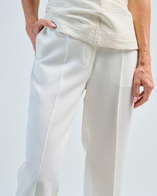 straight cropped trousers