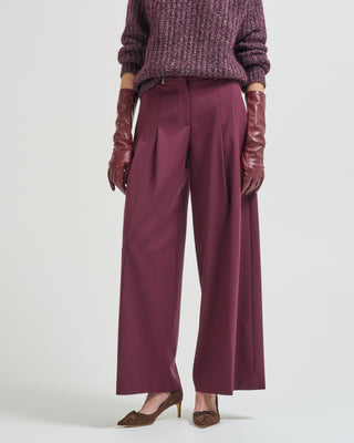 stretch wool gabardine pant