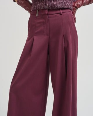 stretch wool gabardine pant