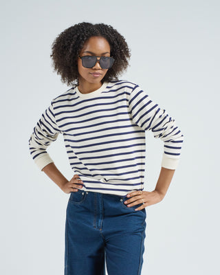 striped perfect t crewneck