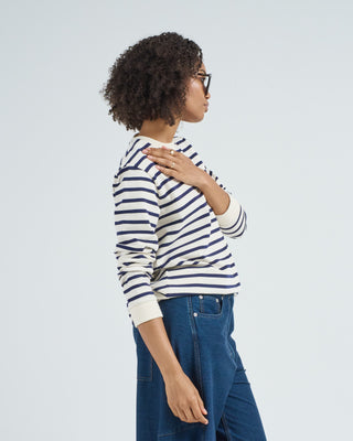 striped perfect t crewneck