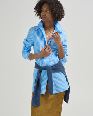 striped poplin shirt