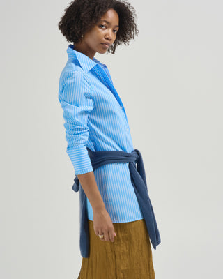 striped poplin shirt