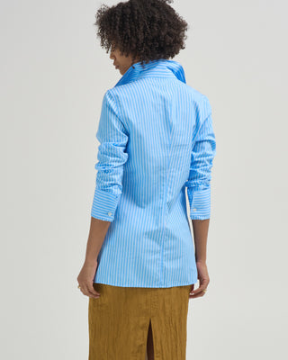 striped poplin shirt