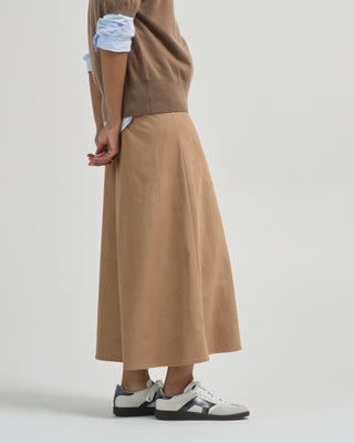 suede effect skirt