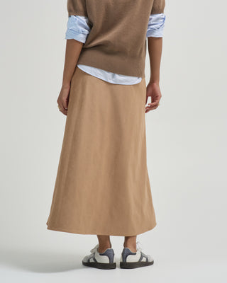 suede effect skirt