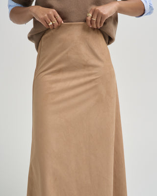 suede effect skirt