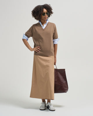 suede effect skirt