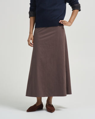 suede effect skirt