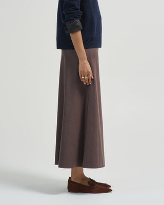 suede effect skirt