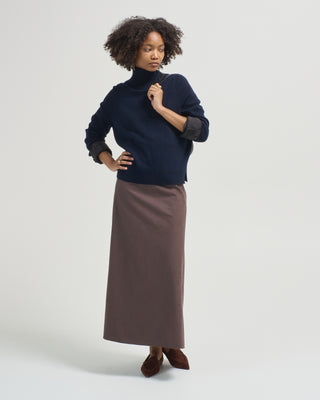 suede effect skirt