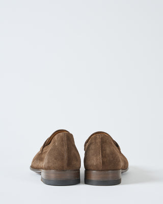 suede penny loafer