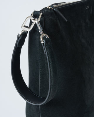 suede scoop tote