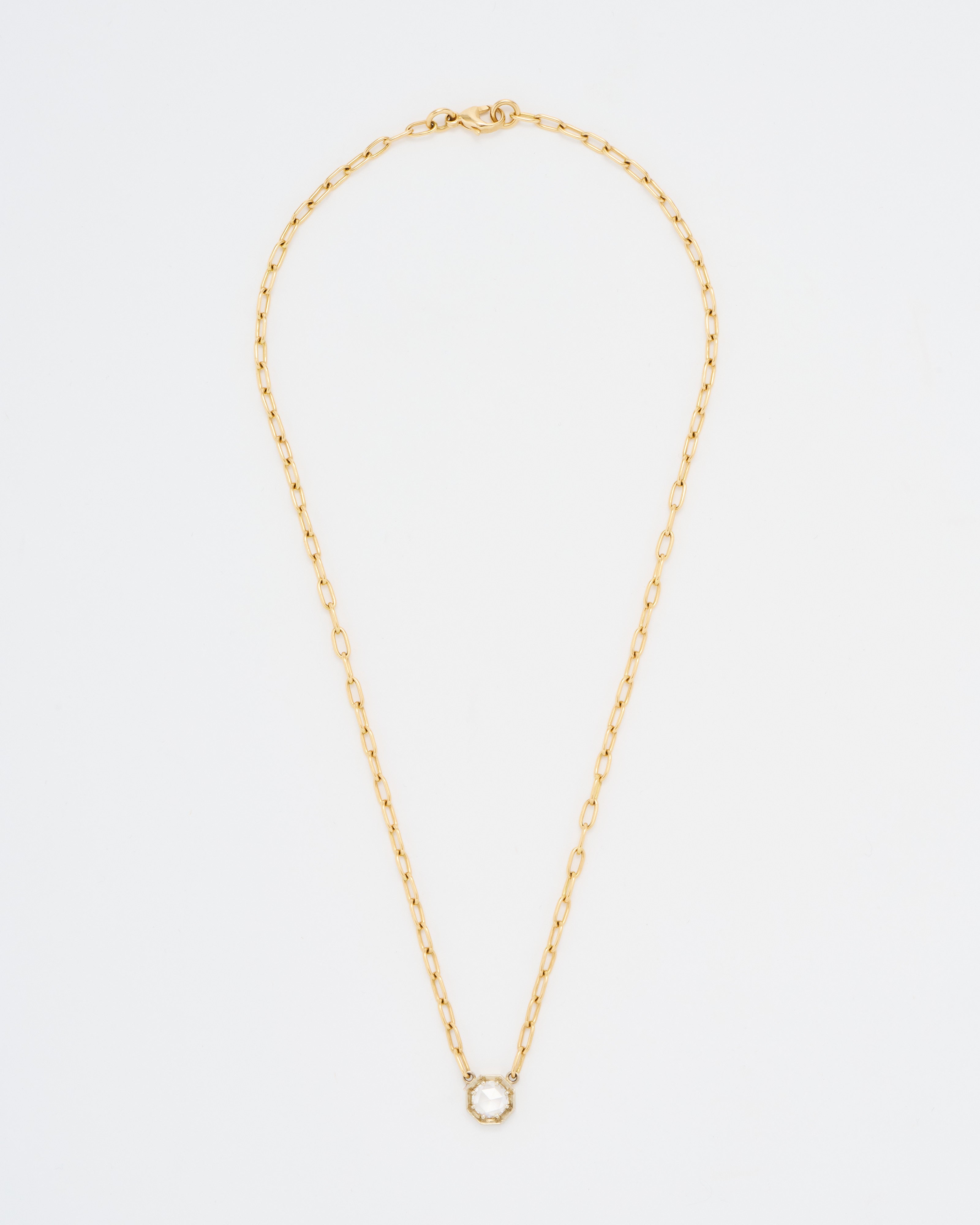 Single Stone Summer Necklace Gold/Diamond – scarpa