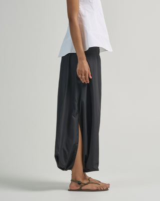 summer nylon flat front jalousie skirt