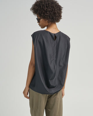 summer nylon sleeveless cocoon top